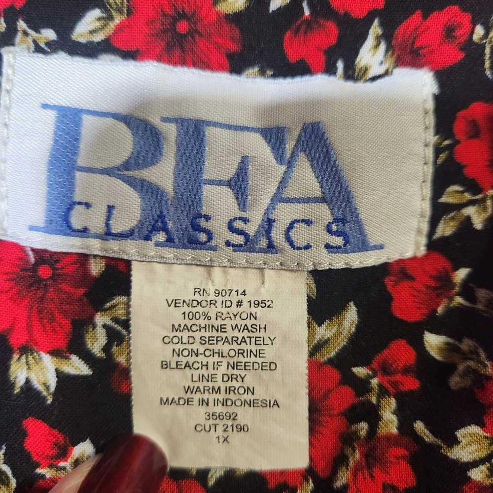 BFA Classics Womens Floral Maxi Dress Size 1X - Picture 5 of 7
